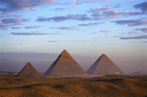 pyramids of menkaure, khafre, khufu, the nile river, 2575 BCE, 2465 BCE, burial monuments ...