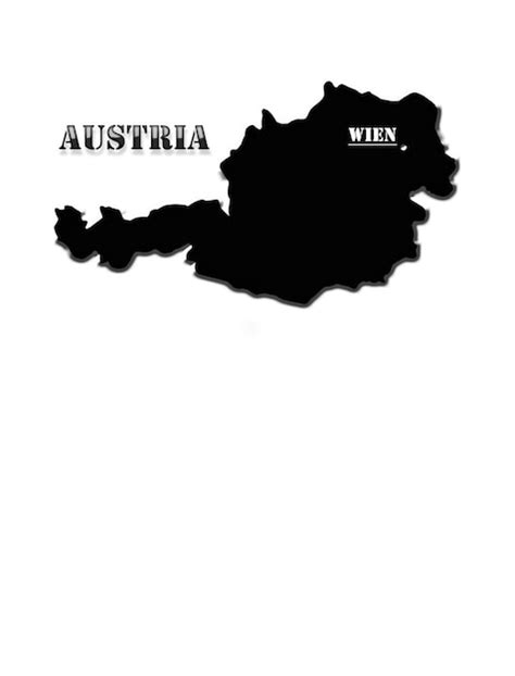 Premium Photo | The map of austria