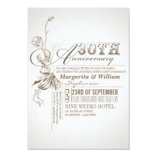 30th Anniversary Invitations & Announcements | Zazzle