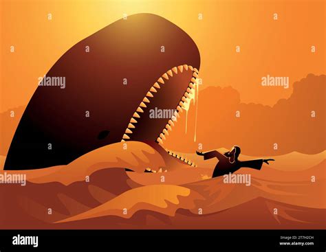 Jonas and the whale Stock Vector Images - Alamy