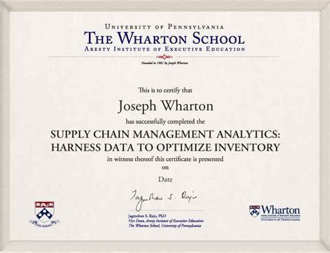 Wharton Supply Chain Analytics | Online Certificate Program