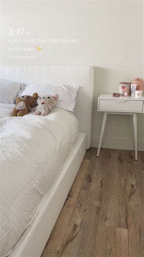 aesthetic bed frame | White bed frame, Bedroom aesthetic, White queen ...