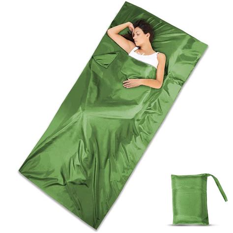 DIMPLES EXCEL 100% Silk Sleeping Bag Liner Travel Sheet Lightweight ...