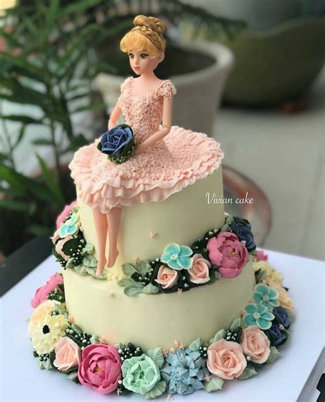 Pin by nedrafongalland on Birthdays | Princess birthday cake, Doll cake designs, Barbie cake designs