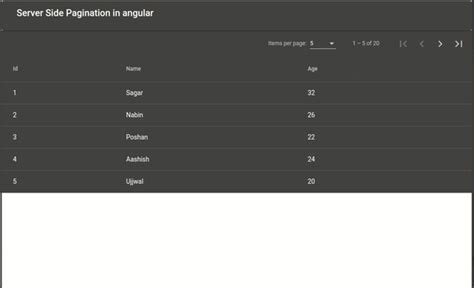 Angular Material Data Table Paginator with Server Side Pagination - Blogger Nepal