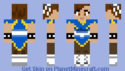 Chun Li Minecraft Skin