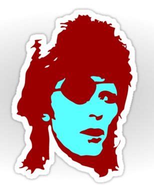 David Bowie with Eye Patch, by Retro Rebirth, via www.Redbubble.com ...