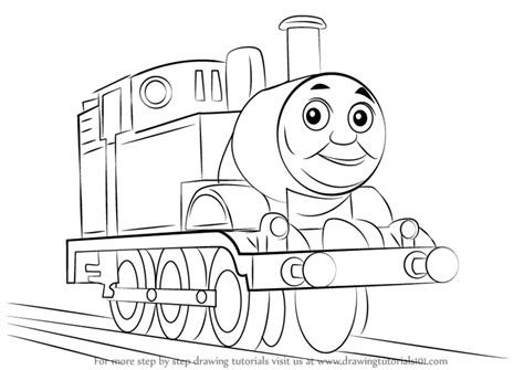 Learn How to Draw Thomas the Tank Engine (Thomas & Friends) Step by Step : Drawing Tutorials ...