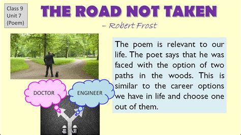 "The Road Not Taken" explanation, CBSE class 9 English Lesson Question answers , Summary - YouTube