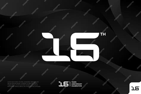 Premium Vector | Number 16 logo icon design 16th birthday logo number ...