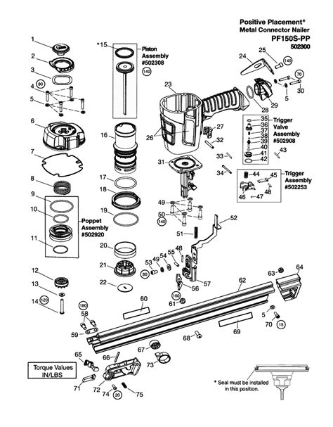 Paslode 502300-(PF150S-PP) Parts List | Paslode 502300-(PF150S-PP) Repair Parts | OEM Parts with ...