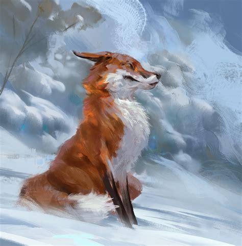 Animal Fox Art by Even Amundsen