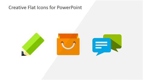 Creative Business Flat Icons for PowerPoint - SlideModel