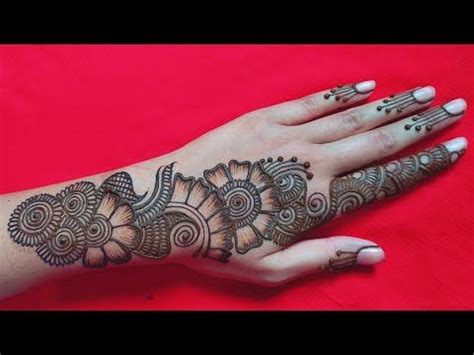 Simple Back Hand Mehndi Design || new beautiful 😍 mehandi design || हाथों के लिए सुंदर मेह ...