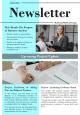 Bifold One Page Business Analyst Newsletter Presentation Report Infographic PPT PDF Document