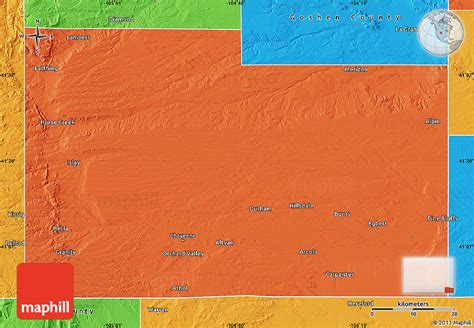 Political Map of Laramie County