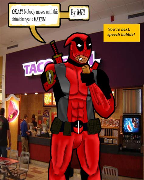 Deadpool Likes his Chimichanga by NotWolverine on DeviantArt