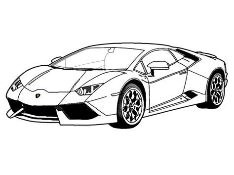 A Lamborghini coloring page - Download, Print or Color Online for Free