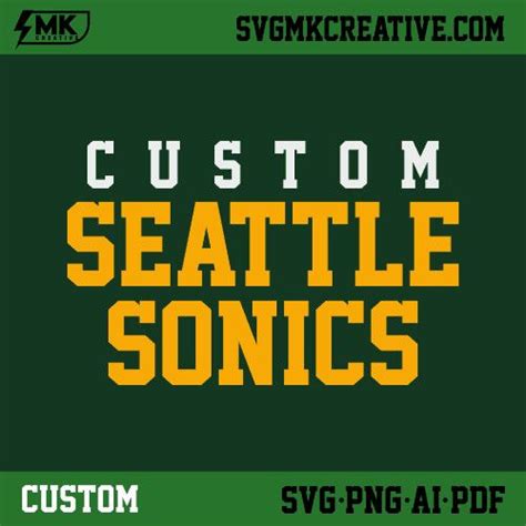 Create an Amazing Seattle Sonics Logo- Best Sports Logo Store | Custom ...