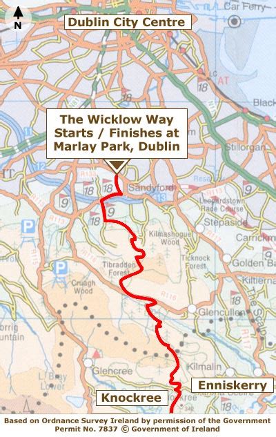 Marlay Park to Knockree | Trail Maps | Wicklow Way