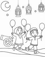 Eid Festival Coloring Page For Kid sketch template