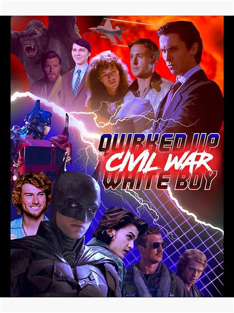 "Quirked Up White Boy Civil War meme vintage" Poster for Sale by TommyLongs | Redbubble