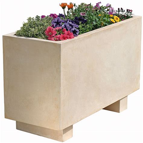 Rectangular Concrete Planter - Equipment for Urban Environment