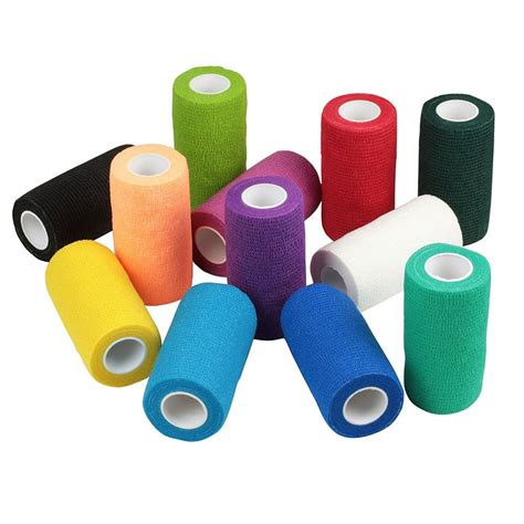 Vet Wrap Bulk, Bandage Wrap Vet Tape (4" X 5 YD), Assorted Colors (Pack ...