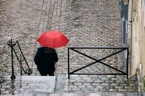 Streets of Paris in the Rain Stock Photo - Image of color, europe: 69701440