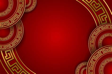 Premium Vector | Chinese new year background on red