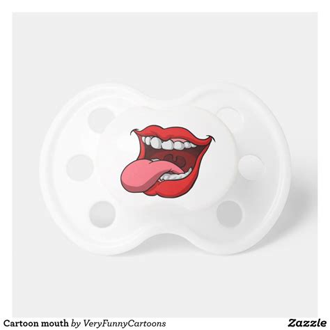 Cartoon mouth pacifier | Zazzle.com | Cartoon mouths, Teeth art, Pacifier