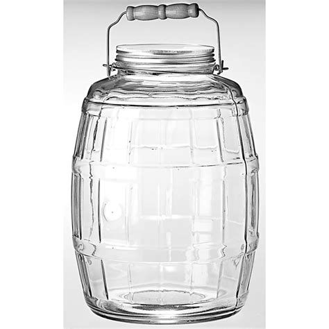 Anchor Hocking 85679AHG17 2.5 Gallon Glass Barrel Jar With Lid - Walmart.com - Walmart.com