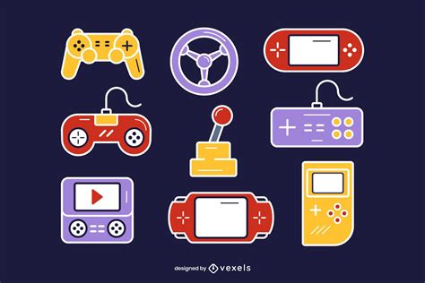 Game Controller Set Vector Vector Download