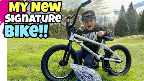 I Got My Own SIGNATURE BIKE! BMX Caiden 16" Complete FIT Bike! - YouTube