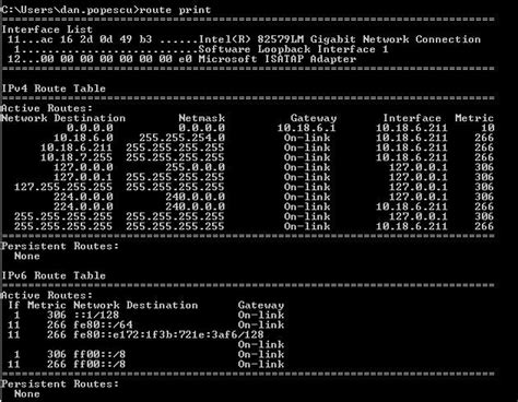 Route print command