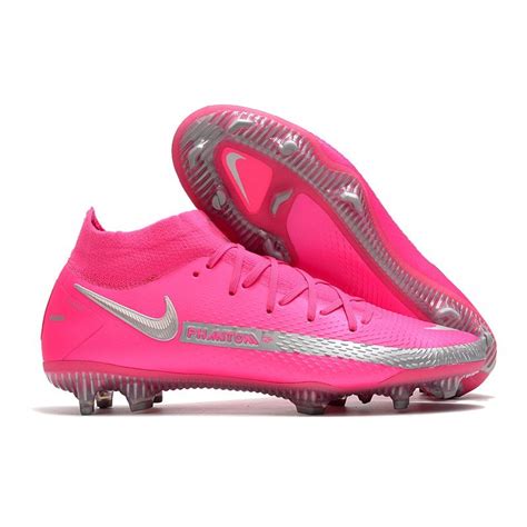 Nike Phantom GT Dynamic Fit Elite FG Cleats Pink Blast Metallic Silver