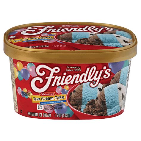 Friendly's Ice Cream, Premium, Celebration Ice Cream Cake 1.5 Qt | Ice ...