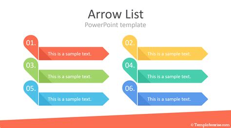 Arrow List PowerPoint Template