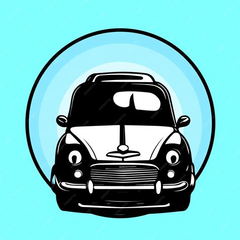 Premium Vector | Mini car logo template illustration