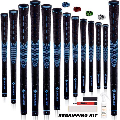 SAPLIZE 13 Golf Grips with Complete Regripping Kit, 4 Colors Available ...