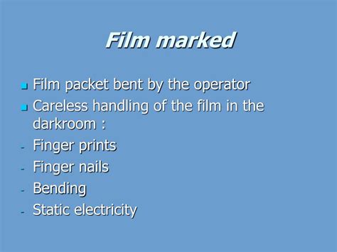 PPT - Factors affecting the radiographic image and film faults PowerPoint Presentation - ID:516106