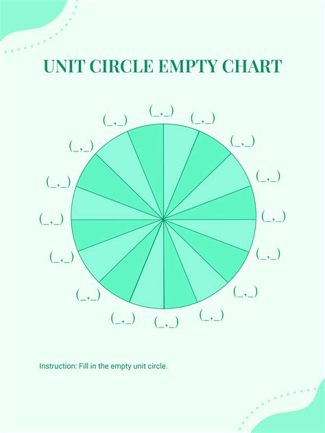 Unit Circle Empty Chart in Illustrator, PDF - Download | Template.net