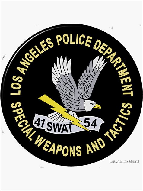 "LAPD SWAT" Sticker for Sale by lawrencebaird | Redbubble