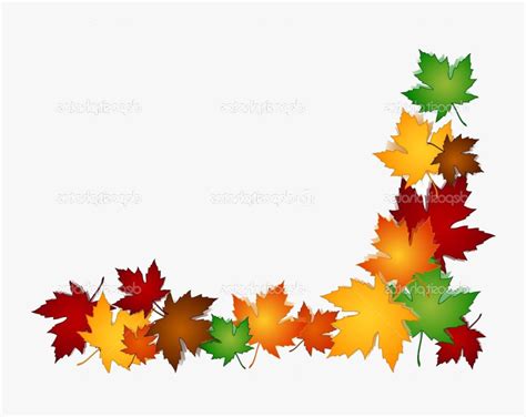 Fall Border X Free Autumn Clipart Backgrounds Harvest - Autumn Leaves ...