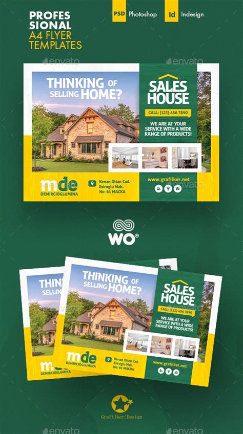 Real Estate Flyer Templates, Print Templates | GraphicRiver