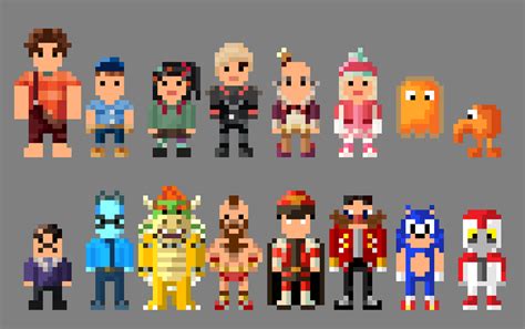 Wreck-it Ralph Characters 8 bit by LustriousCharming on DeviantArt