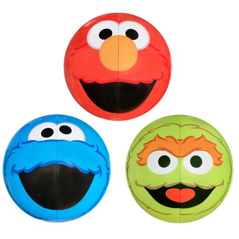 Inflatable Beach Balls, 20in Sesame Street Swimming Pool Toys for ...