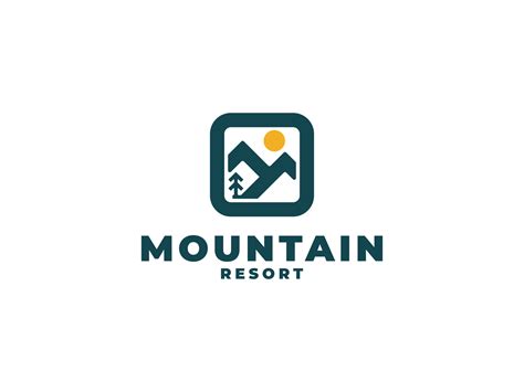 Mountain Resort Available in Logoground by Reka Studio on Dribbble