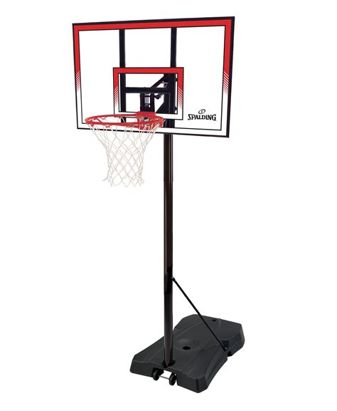 Spalding Ratchet Lift 44" Polycarbonate Portable Basketball Hoop | eBay