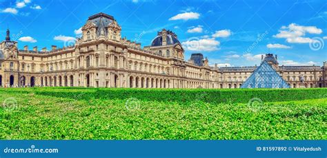 PARIS, FRANCE - JULY 06, 2016 : Louvre Museum in Paris. the Louvre is the Biggest Museum in Word ...